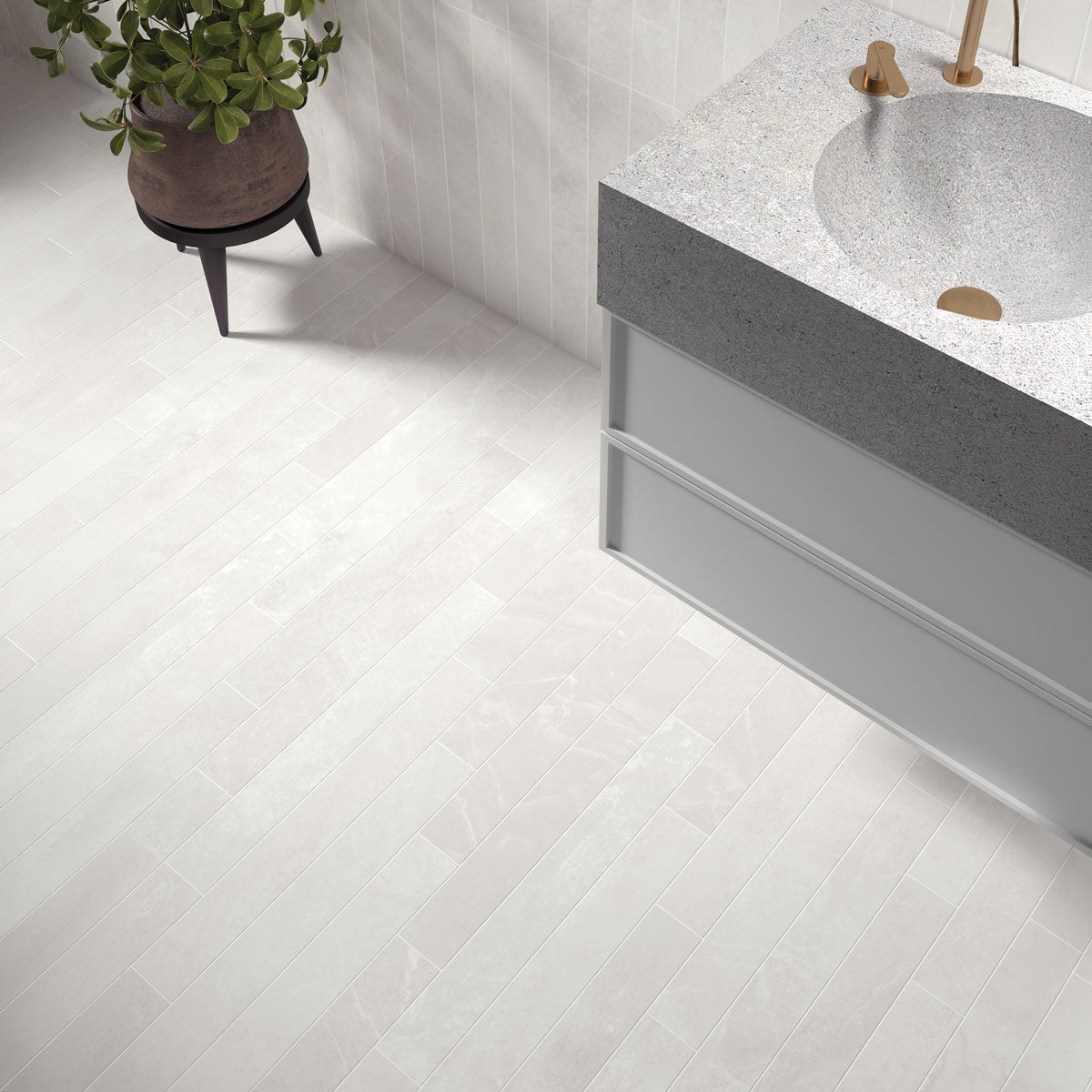 Prøve Vægflise Marmoris White Mat 7,5x60