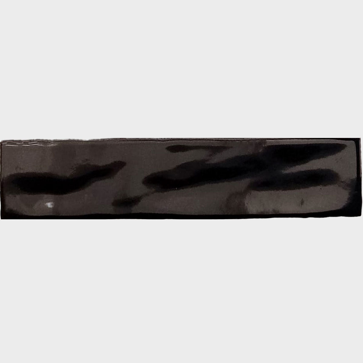 Vægflise Materika Rak Black Blank 5x25