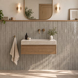 Prøve Vægflise Materika Lige Grey Blank 5x25