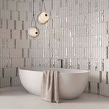 Vægflise Royal Brick Silver Blank 5x25