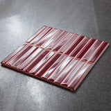 Vægflise Melody Bordeaux Blank 20x20