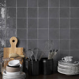 Vægflise New Country Asfalt Blank 15x15  