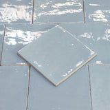 Vægflise New Country Blue Blank 15x15  