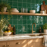 Prøve Vægflise New Country Green Blank 15x15