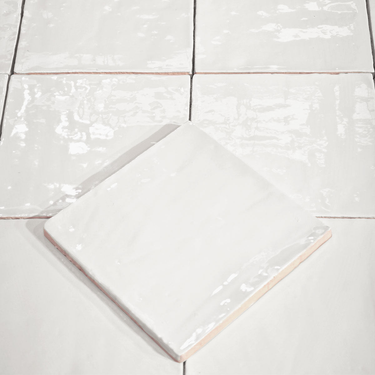 Vægflise New Country White Blank 15x15