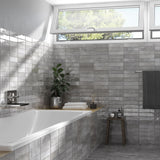 Vægflise Tribeca Grey Whisper Blank 6x24,6