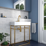Vægflise Tribeca Gypsym White Blank 6x24,6