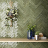Prøve Vægflise Tribeca Sage Green Blank 6x24,6