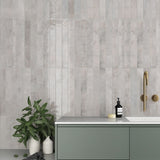Prøve Vægflise Vertikale Dim Gray Blank 5x40