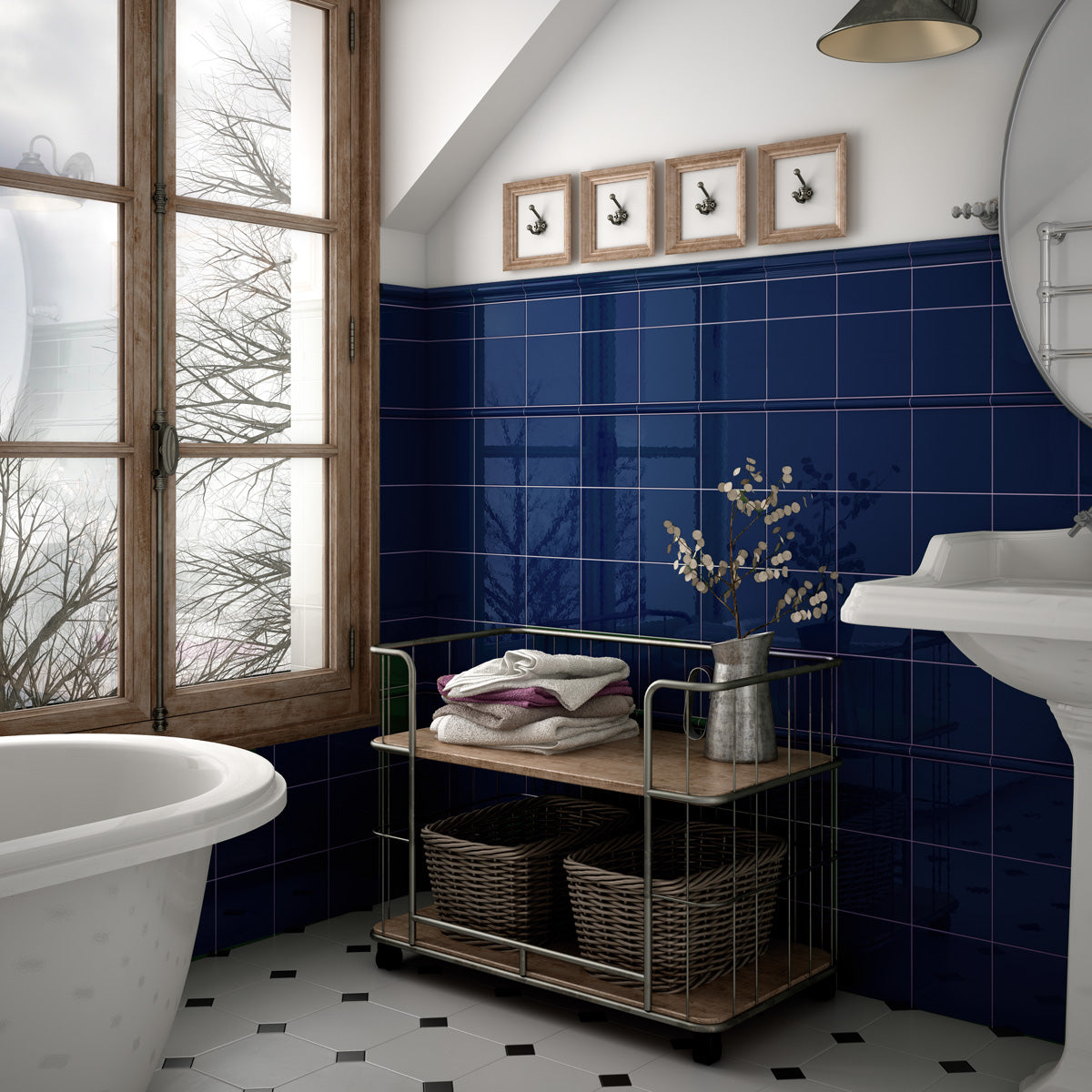 Provbit Kakel Vision Cobalt Blank 15x15