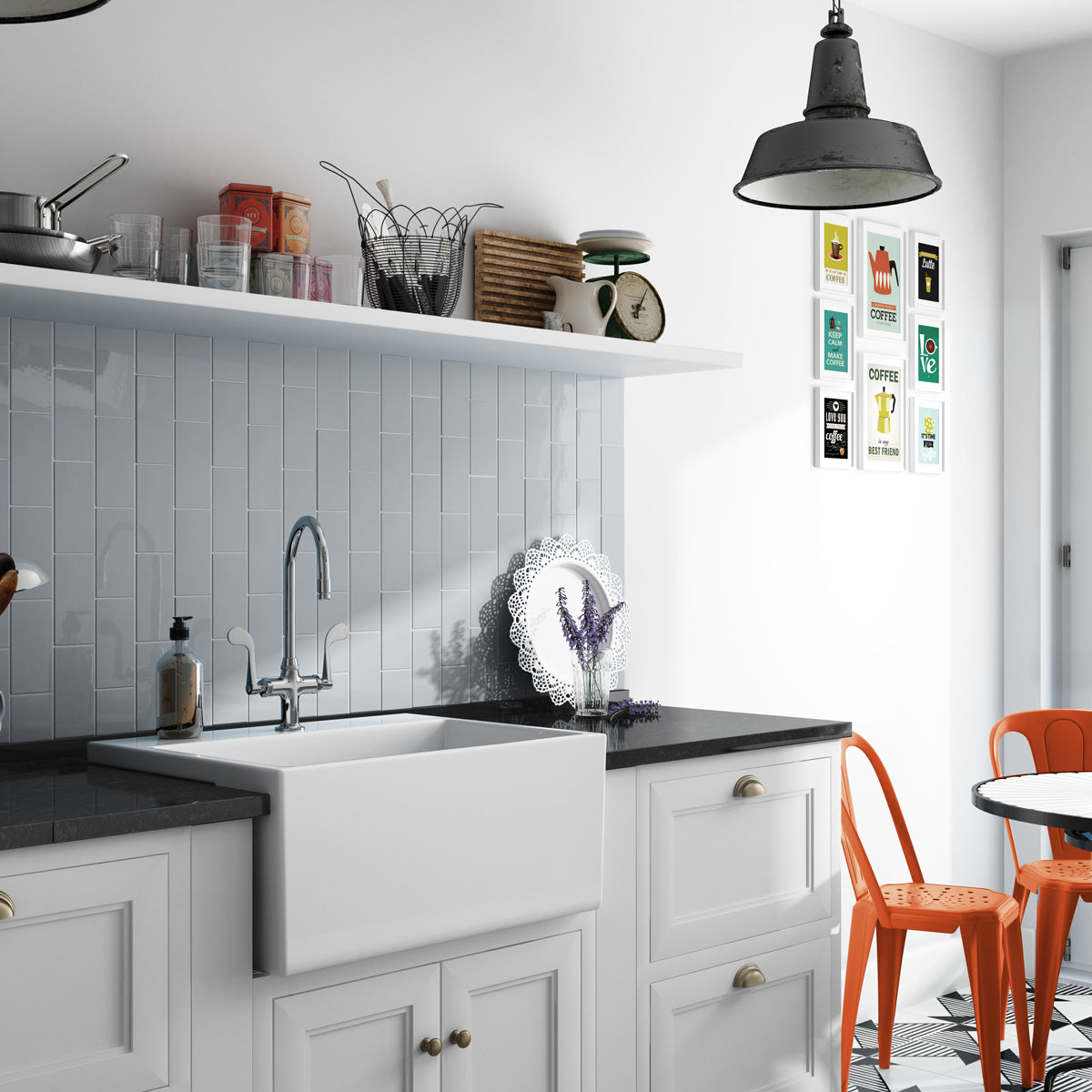 Provbit Kakel Vision Light Grey Blank 7,5x15