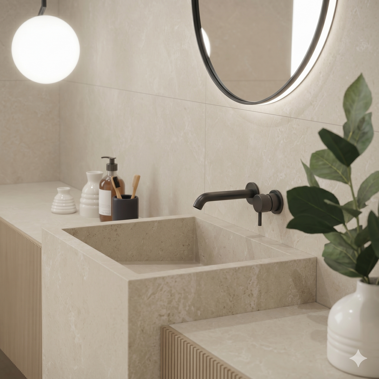 Klinker Hauteville Kalksten Cream Mat 60x60
