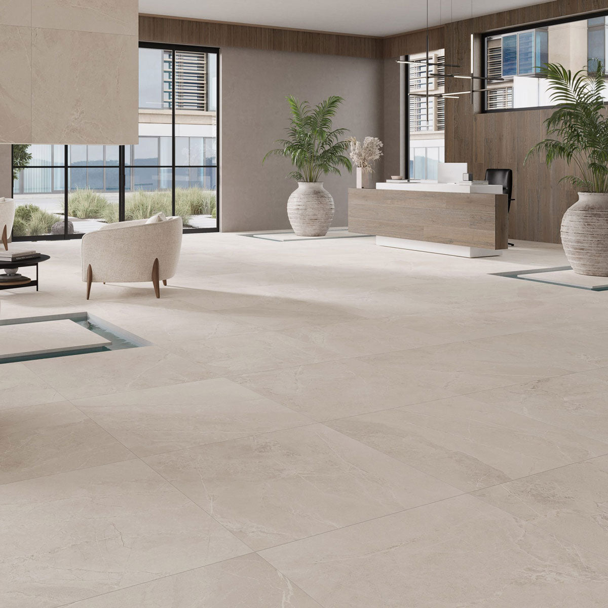 Prøve Klinker Moon Sand Marmor Mat 120x120