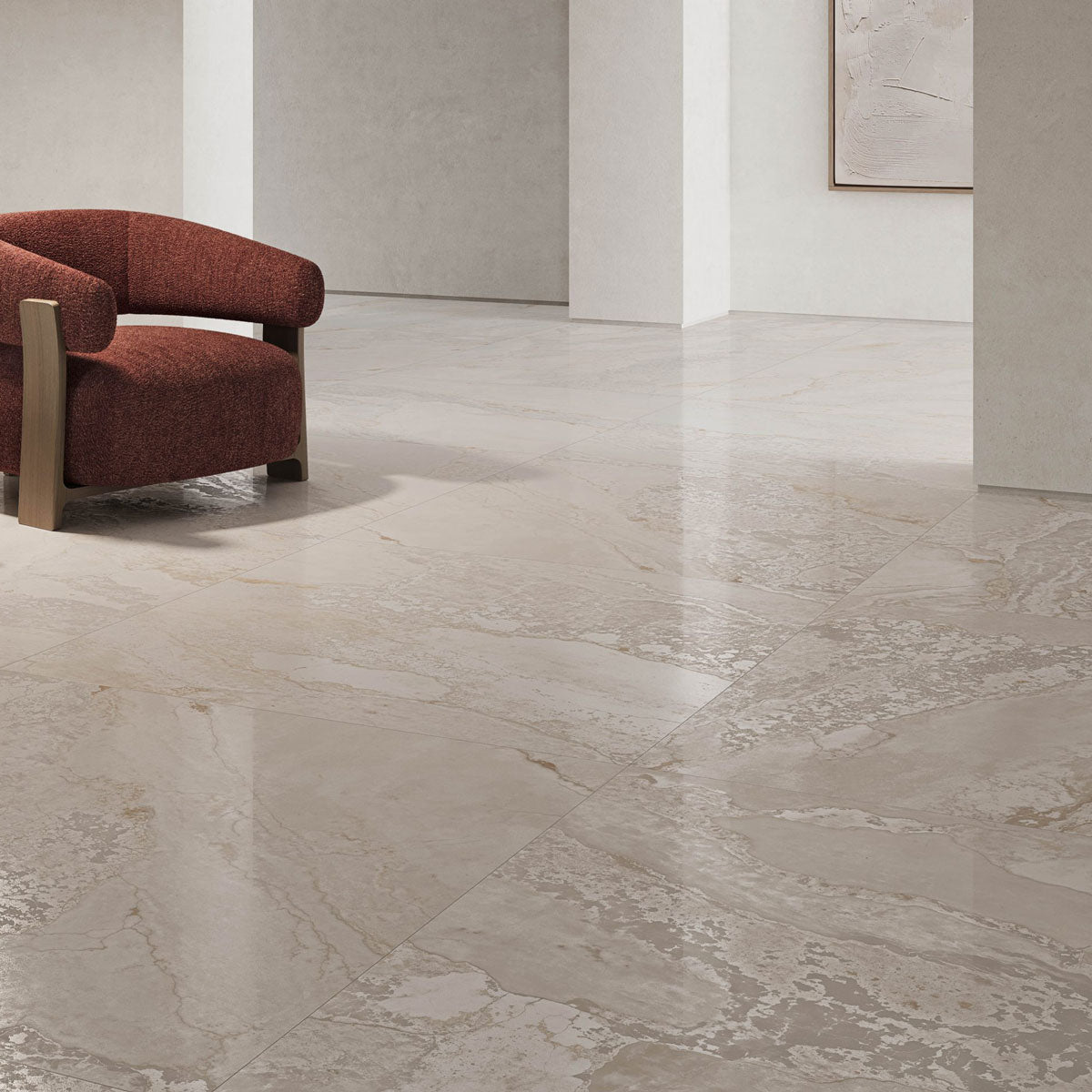 Prøve Klinker Planet Cream Metal Shine 90x90