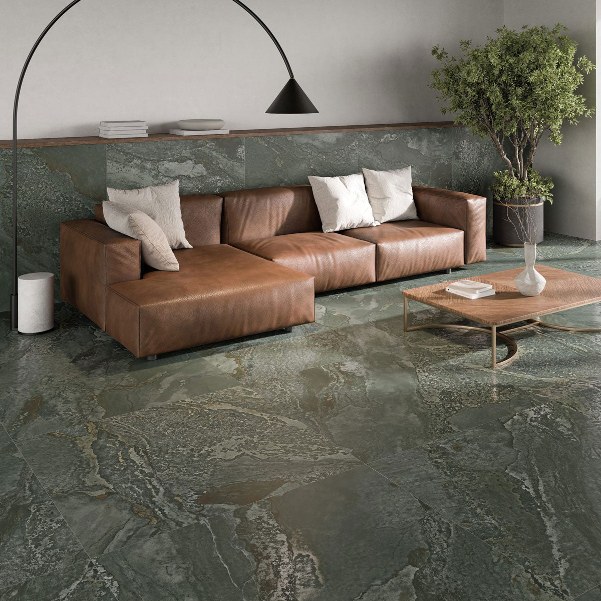 Prøve Klinker Planet Green Metal Soft 120x120