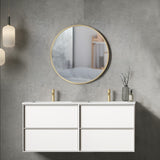 Prøve Kommode 120 cm Tenfors Nordlig Vit Mat 4 skuffer