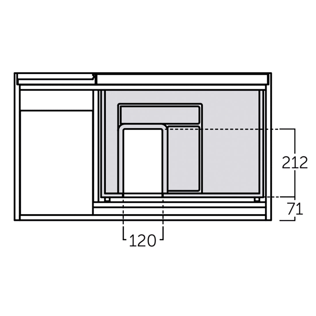 Kommode 100 cm Tenfors Norell Vit Matt