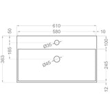 Badeværelsesmøbel Sæt Tenfors Smidig 60 cm Beige Mink