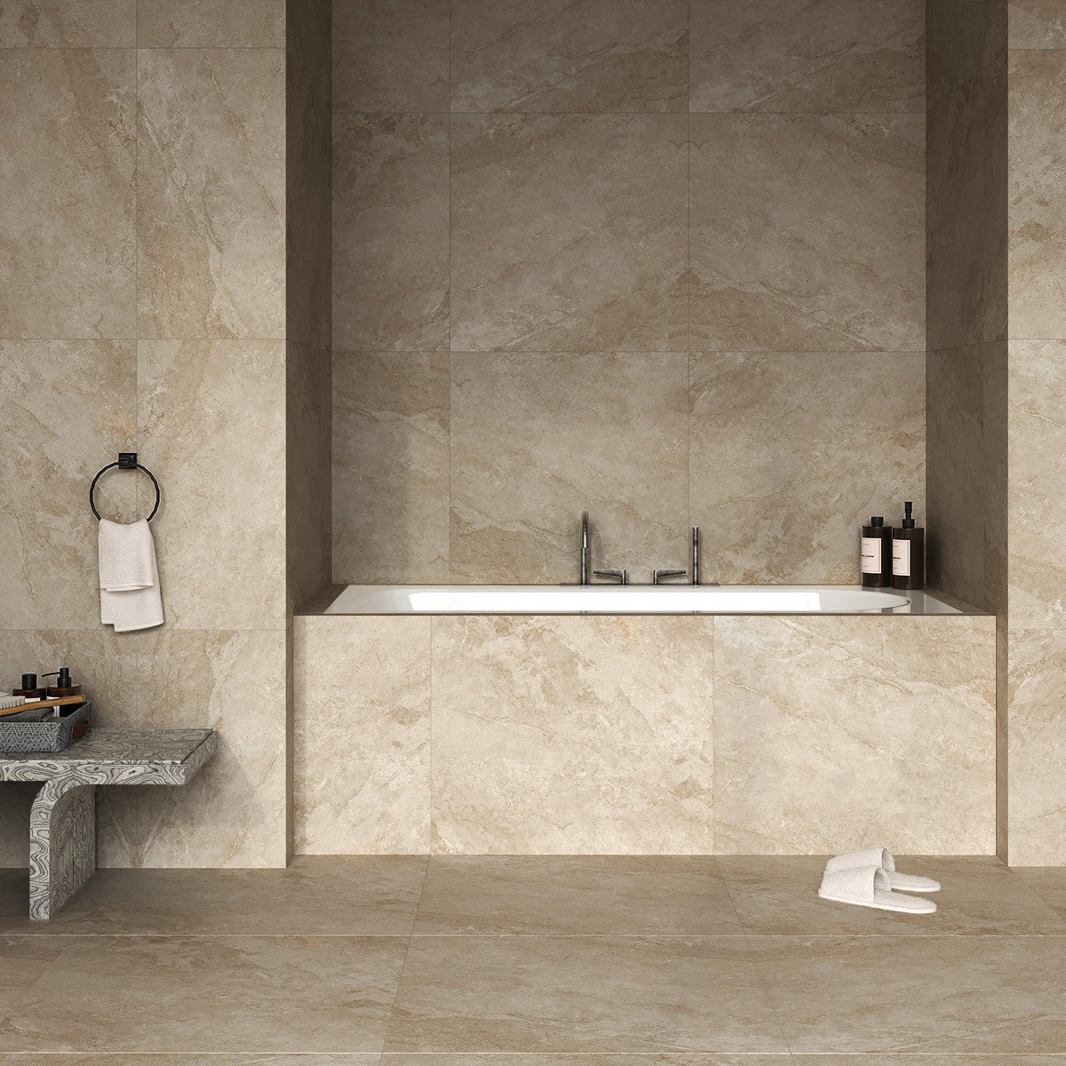 Prøve Klinker Marais Beige Marmor Mat 60x60