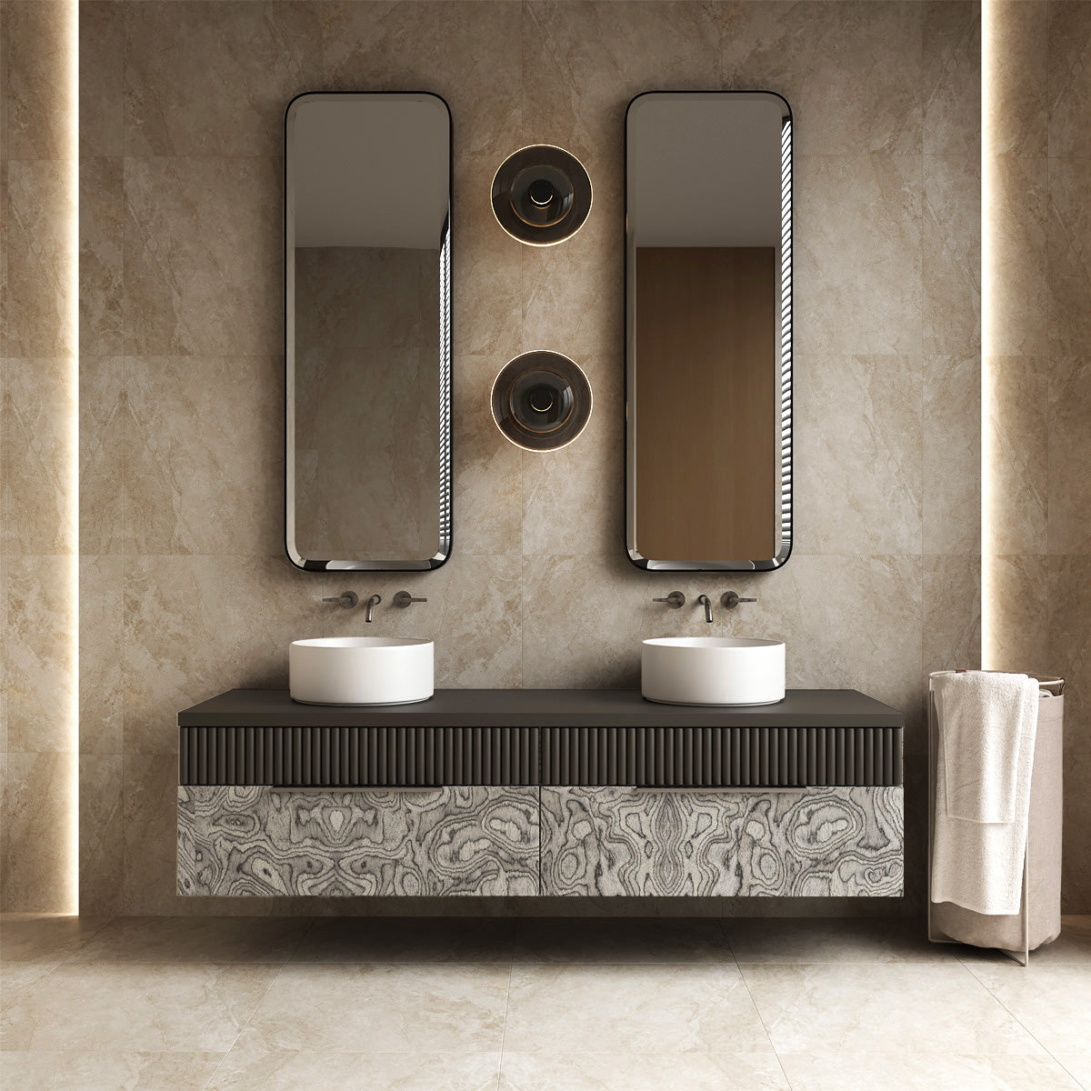 Klinker Marais Beige Marmor Mat 60x60