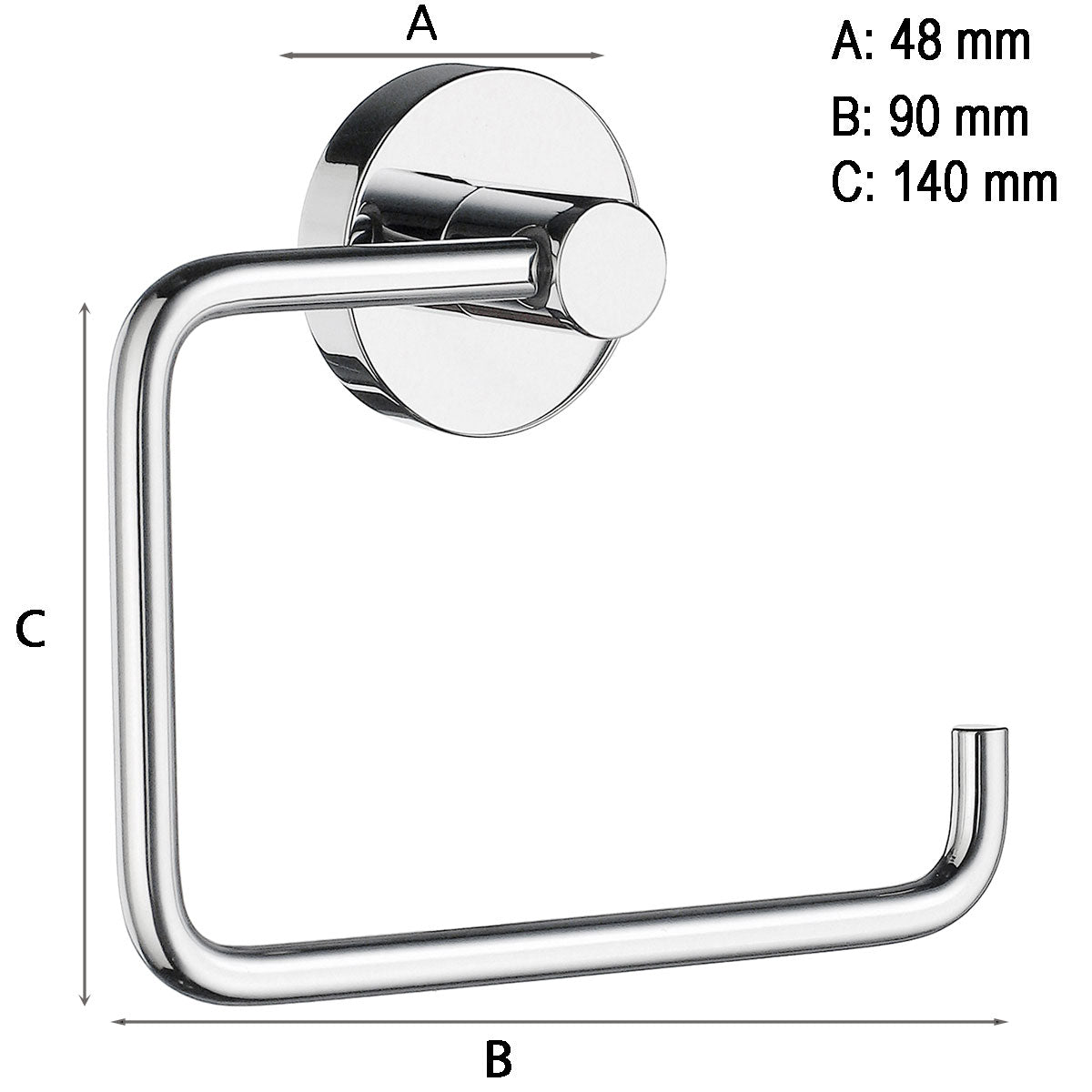 Toiletpapirholder Smedbo Home Krom Blank