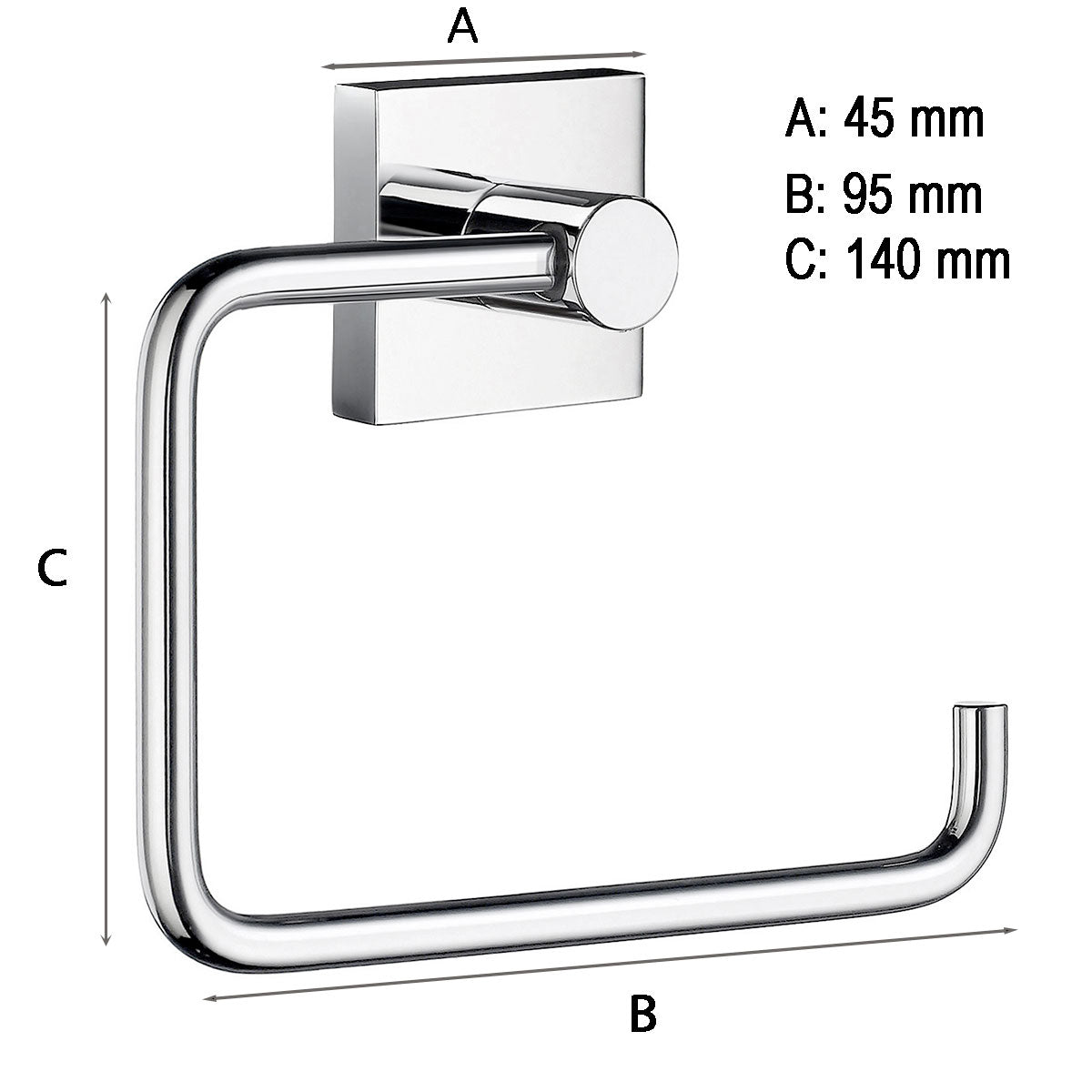 Toiletpapirholder Smedbo House Krom Blank