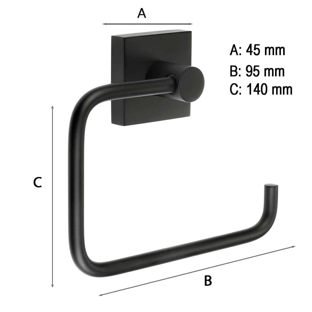 Toiletpapirholder Smedbo House Sort Mat