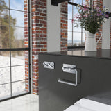 Toiletpapirholder Smedbo Selvklæbende Kantet Krom Blank