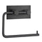 Swatch för Toiletpapirholder Smedbo Selvklæbende Kantet Sort Mat