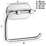 Toiletpapirholder Smedbo Selvklæbende Krom Blank