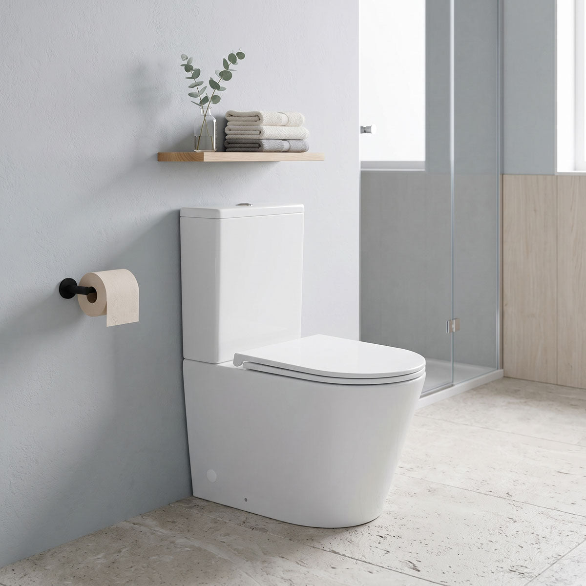 Toiletstol Tenfors Sanitario Hvid Blank