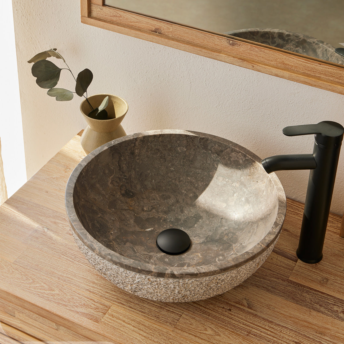 Håndvask Basalt 40x40x15 cm