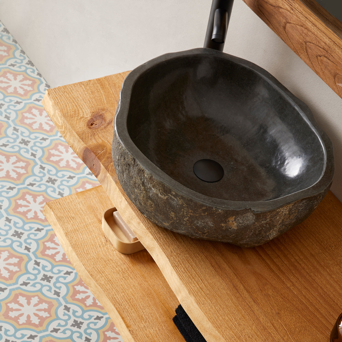 Håndvask Flodsten 45x40x15 cm