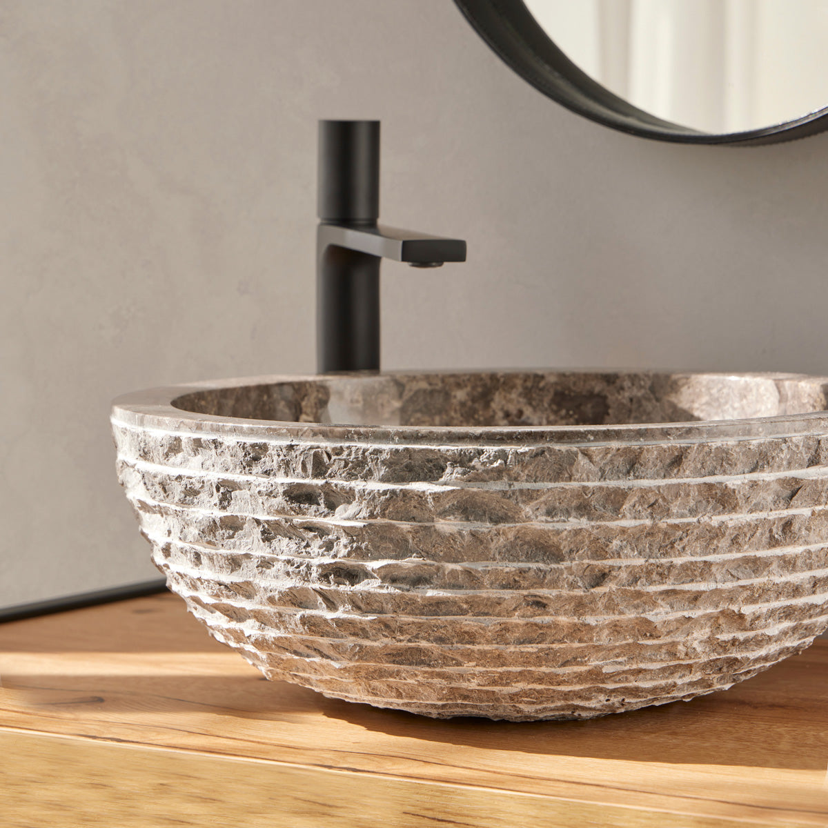 Håndvask Lavasten 40x40x15 cm