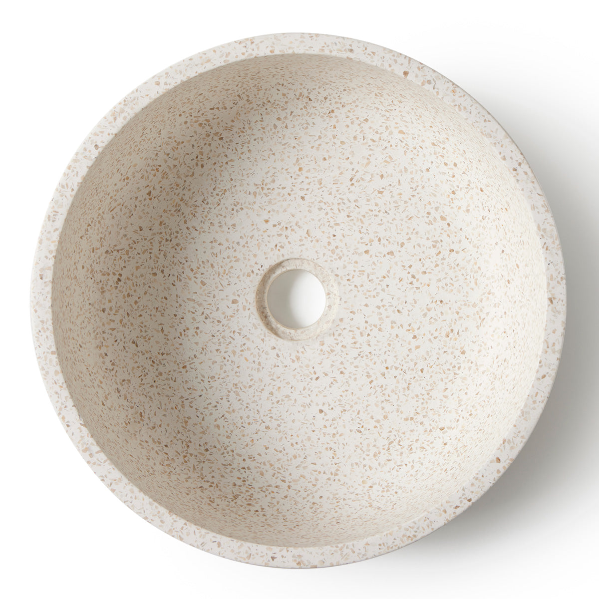 Håndvask Terrazzo Vit 39x39x14 cm