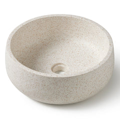 Fritstående Håndvask Terrazzo Vit 39x39x14 cm