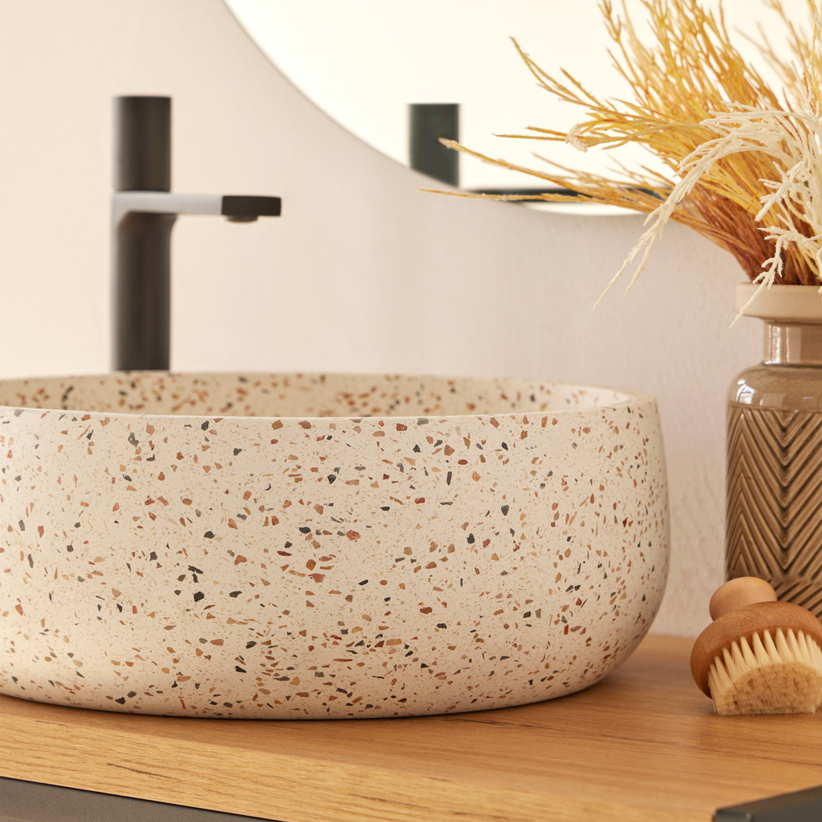 Håndvask Terrazzo Mix 39x39x14 cm