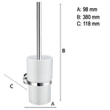 Toiletbørste Smedbo Home, med beholder Krom Blank