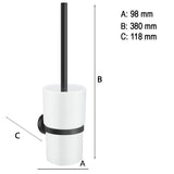 Toiletbørste Smedbo Home, med beholder Sort Mat