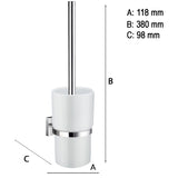 Toiletbørste Smedbo House, med beholder Krom Blank