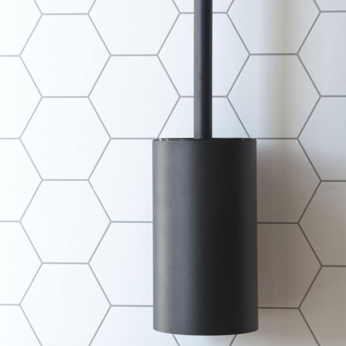 Toiletbørste Smedbo Selvklæbende Sort Mat