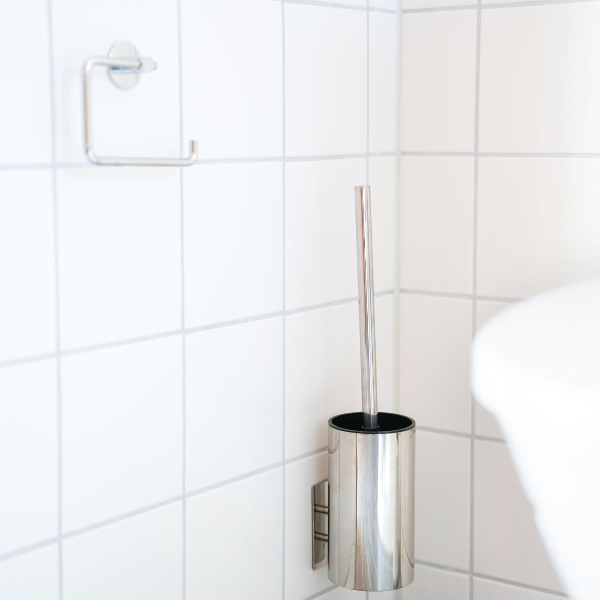 Toiletbørste Smedbo Selvklæbende Rustfri Poleret