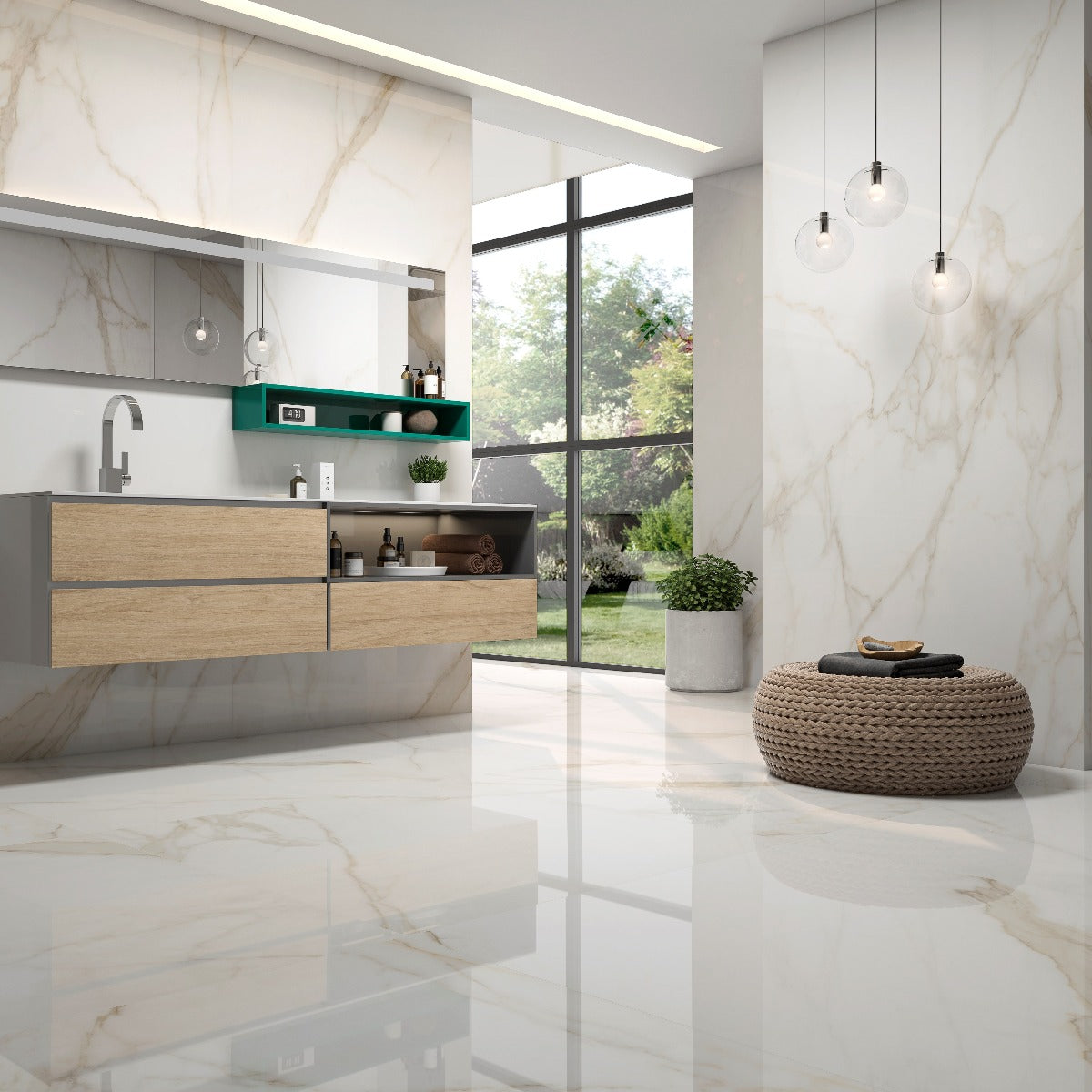 Klinker Tholos Gold Blank Marmor 60x120
