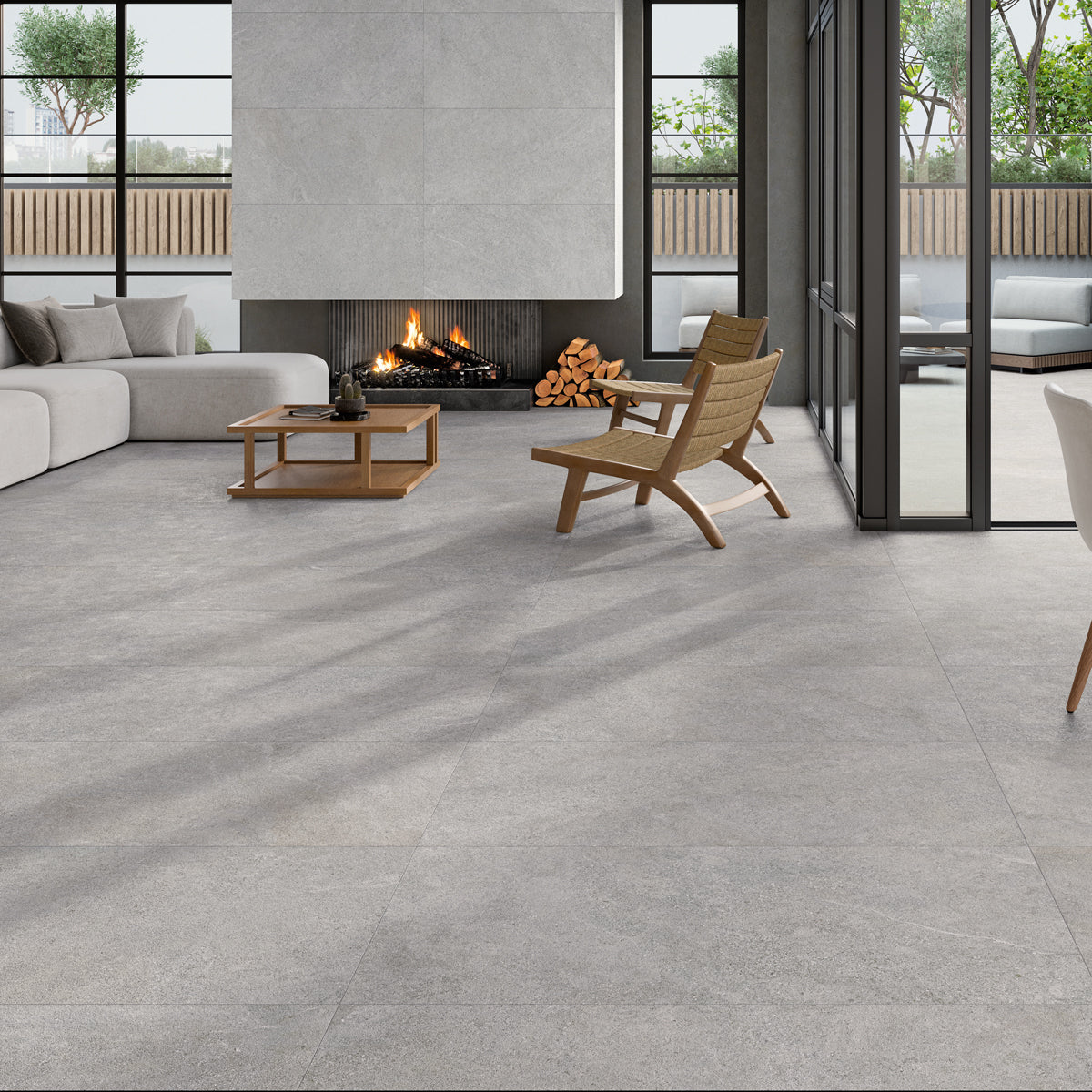 Klinker Arenite Kalksten Grey Mat 60x60