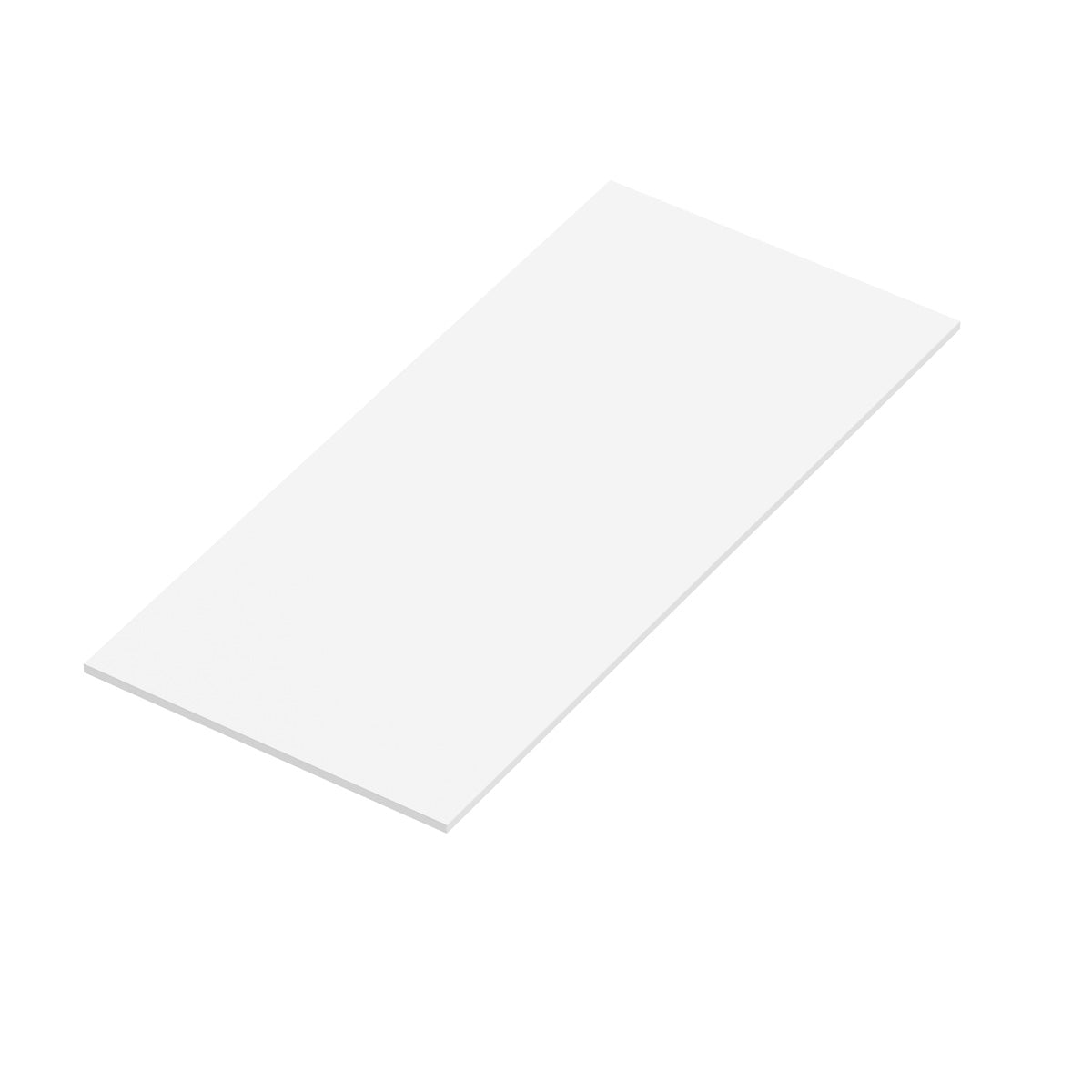 Bordplade Solid Surface Tenfors 100x45 cm Hvid Mat