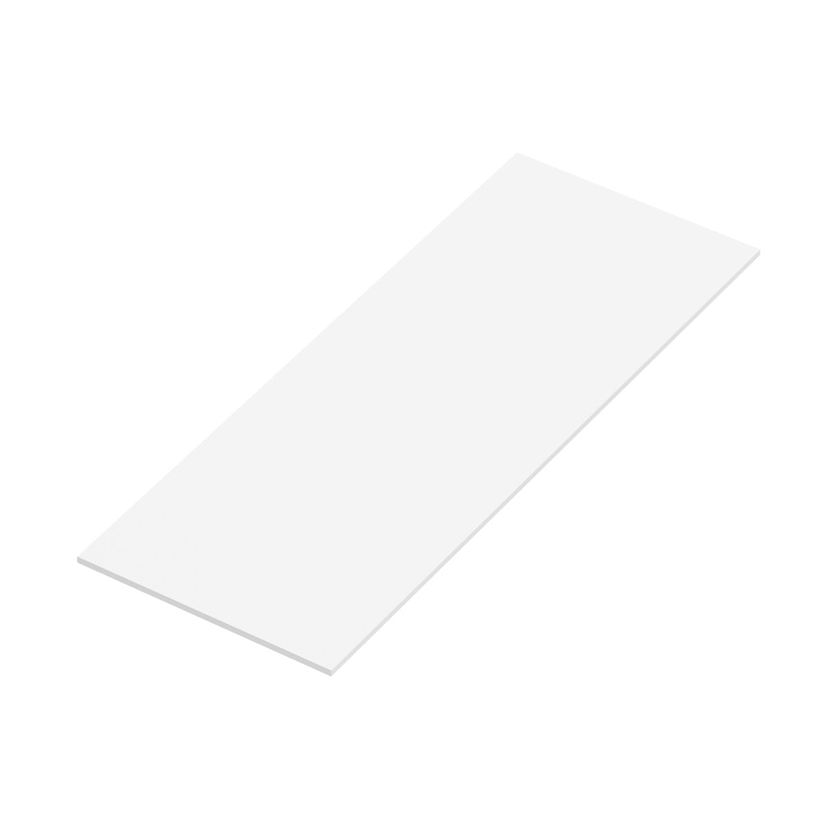 Bordplade Solid Surface Tenfors 120x45 cm Hvid Mat