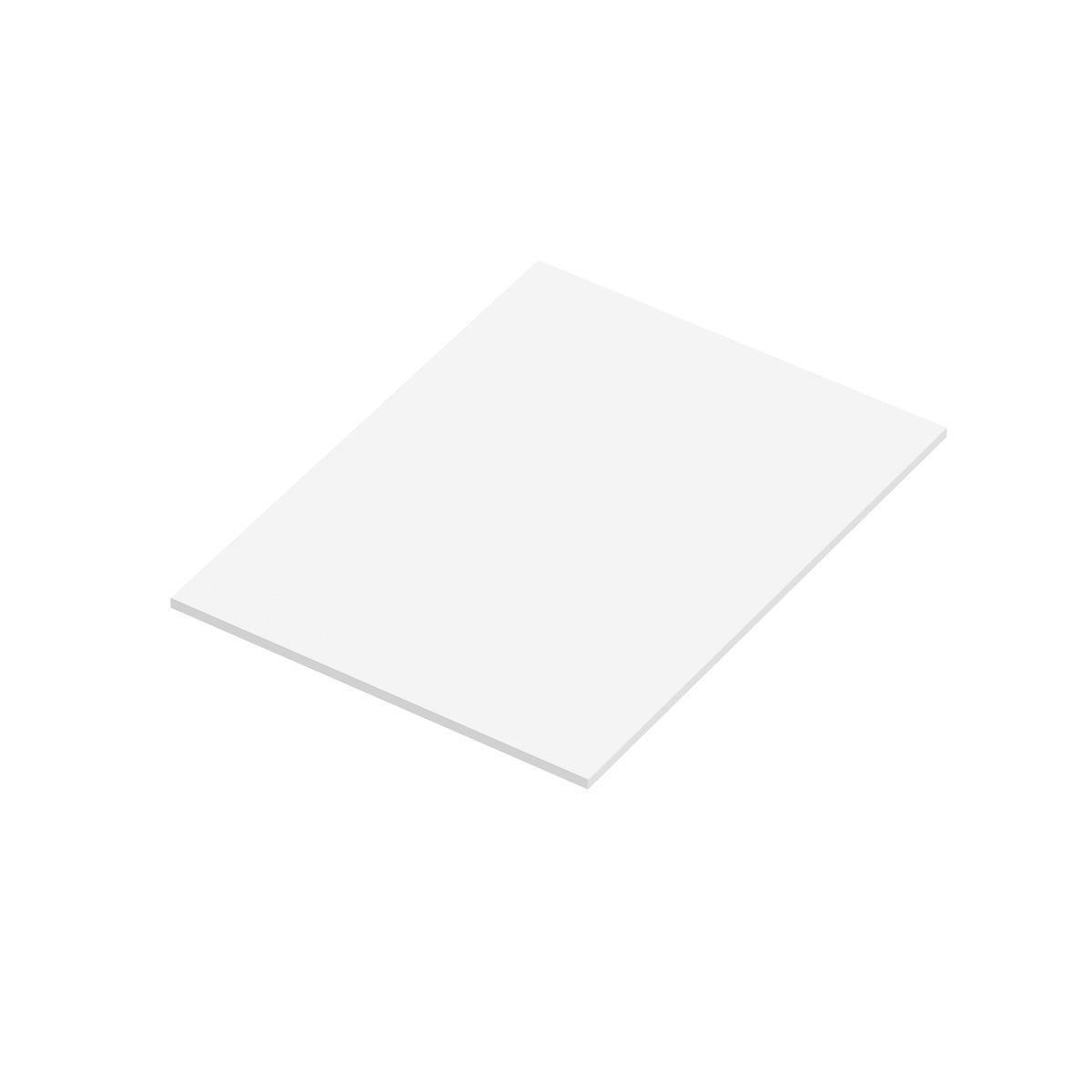 Bordplade Solid Surface Tenfors 60x45 cm Hvid Mat