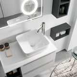 Bordplade Solid Surface Tenfors 80x45 cm Hvid Mat