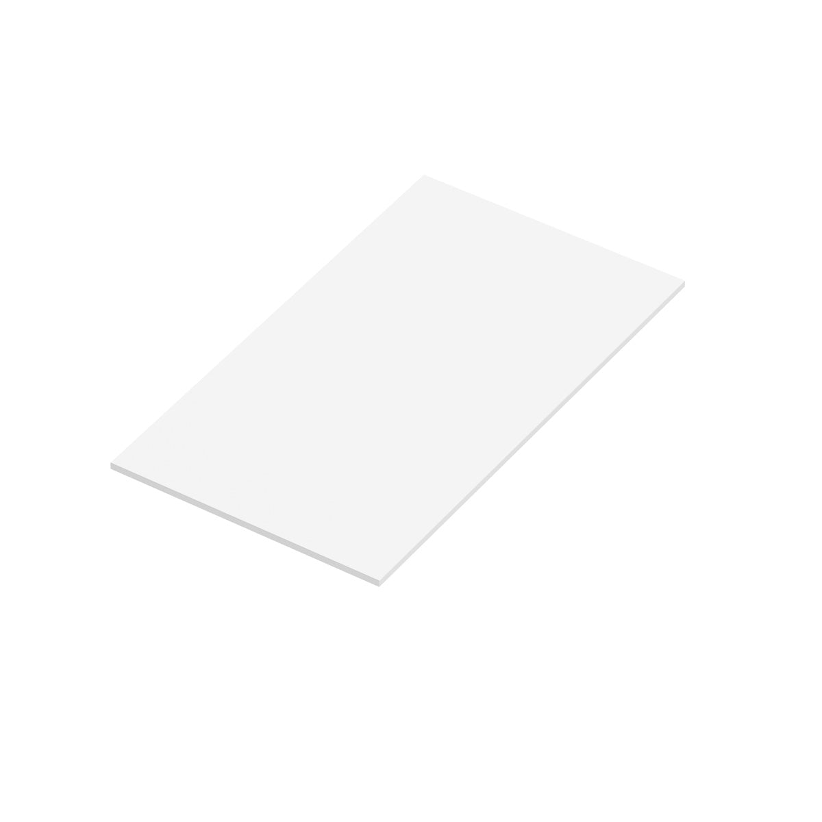 Bordplade Solid Surface Tenfors 80x45 cm Hvid Mat