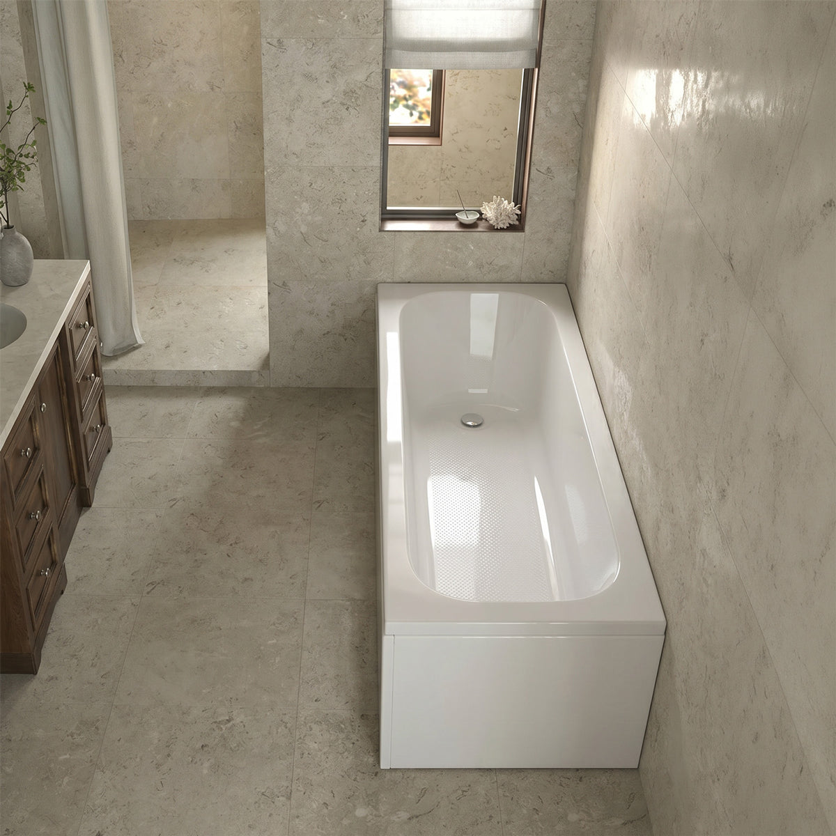 Badekar Tenfors Lygnern 1600 Hvid